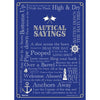 Nautical Sayings Tea Towel