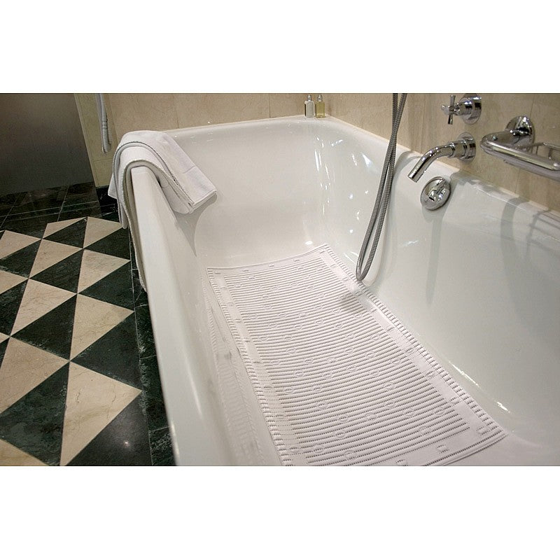 Non-Slip Shower Mat, 24 x 24, Clear, Adhesive, Mold and Mildew Resistant