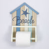 Beach Hut Toilet Roll Holder, 28x21cm - from Nauticalia