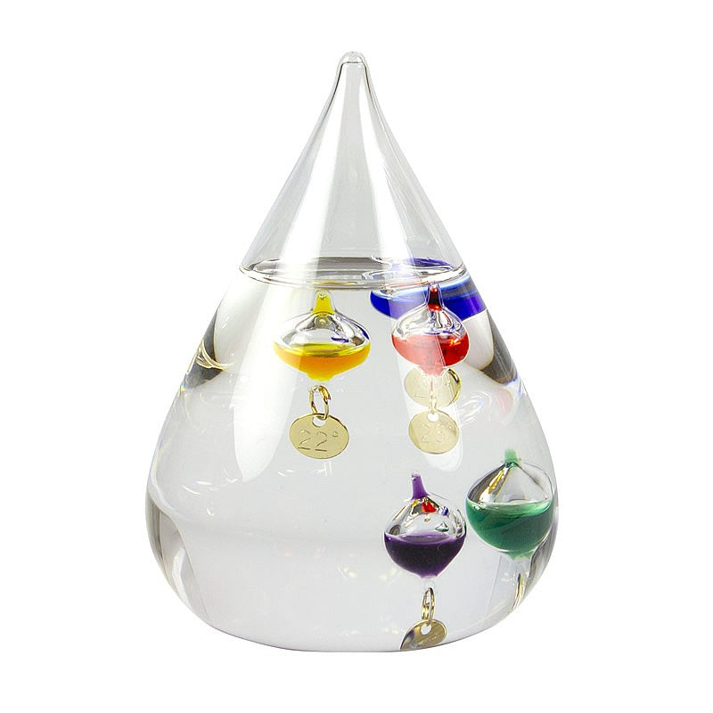 Teardrop-shaped Galileo Thermometer - from Nauticalia