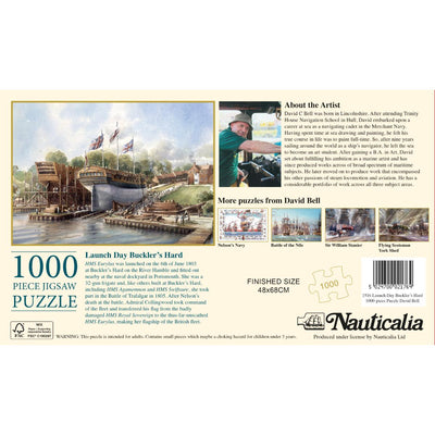 Launch Day Buckler's Hard by David Bell 1,000-piece Puzzle