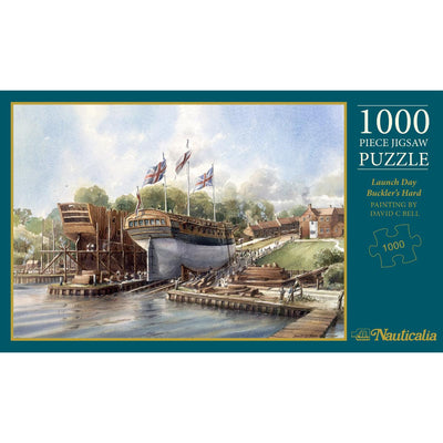 Launch Day Buckler's Hard by David Bell 1,000-piece Puzzle