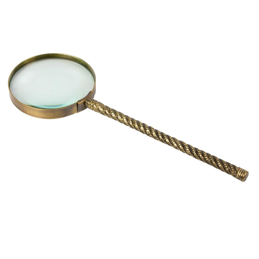 Brass Rope Handle Magnifying Glass