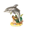 Cloisonne Dolphin, 9.5x5cm