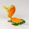 Cloisonne Mermaid on Turtle, 8cm