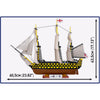 HMS Victory Brick Model Kit, 2,517pcs