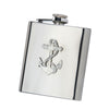 Pocket Flask With Pewter Badge and Funnel