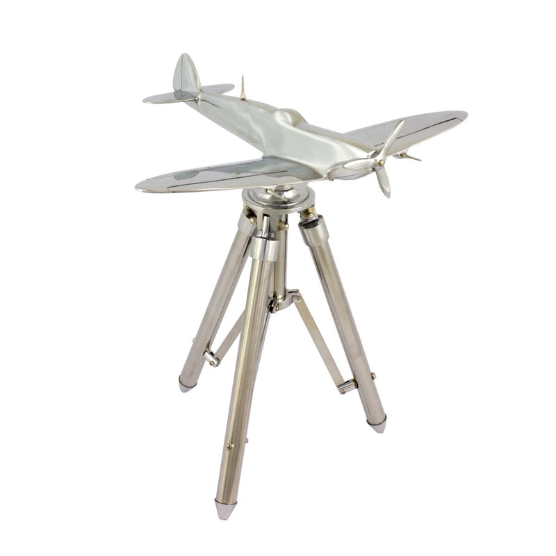 Aluminium Spitfire on Tripod