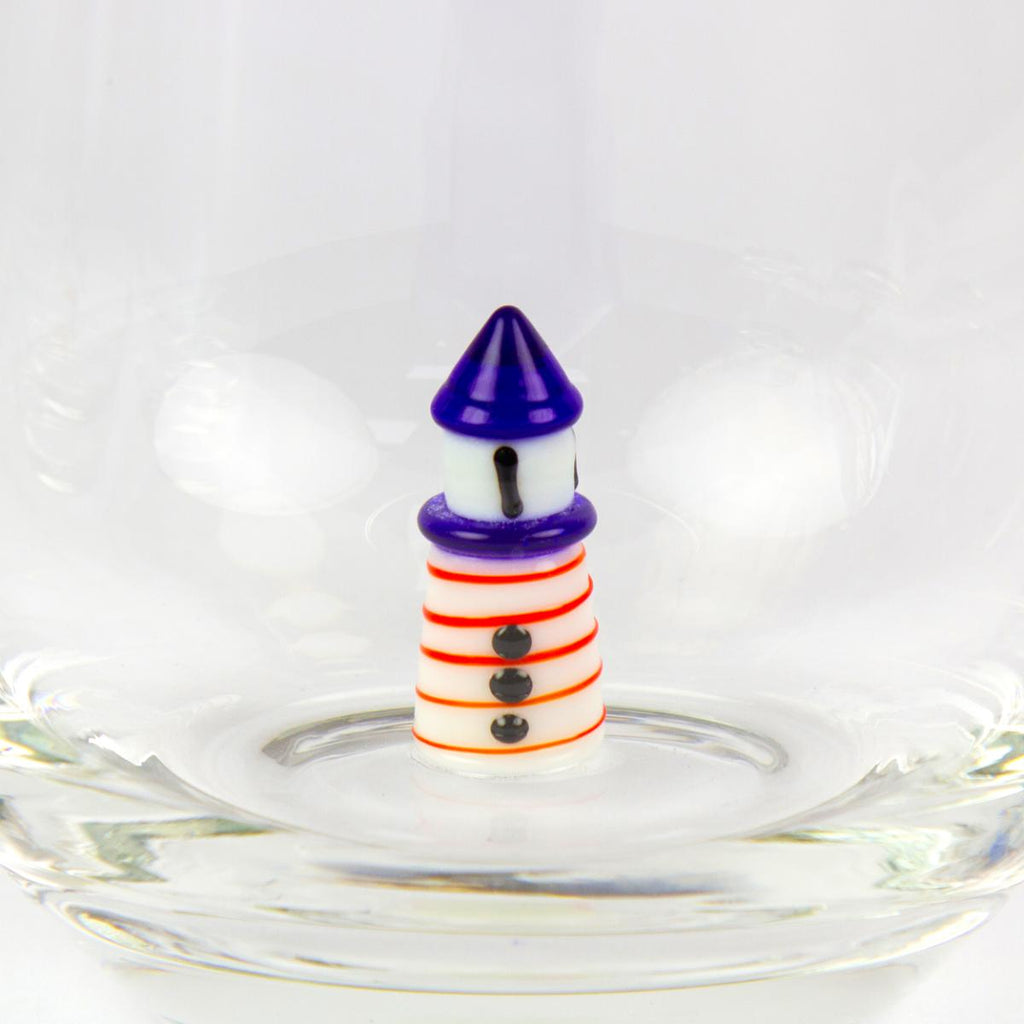 Tumblers with Miniature Glass Sculptures