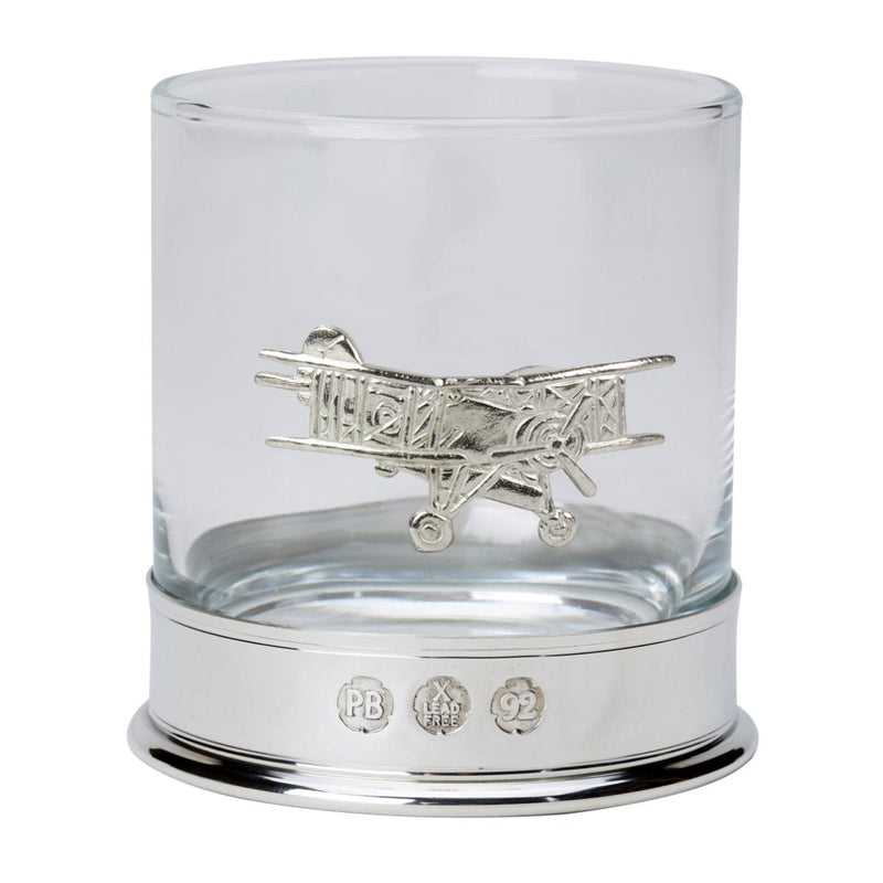 Pewter-mounted Whisky Tumblers