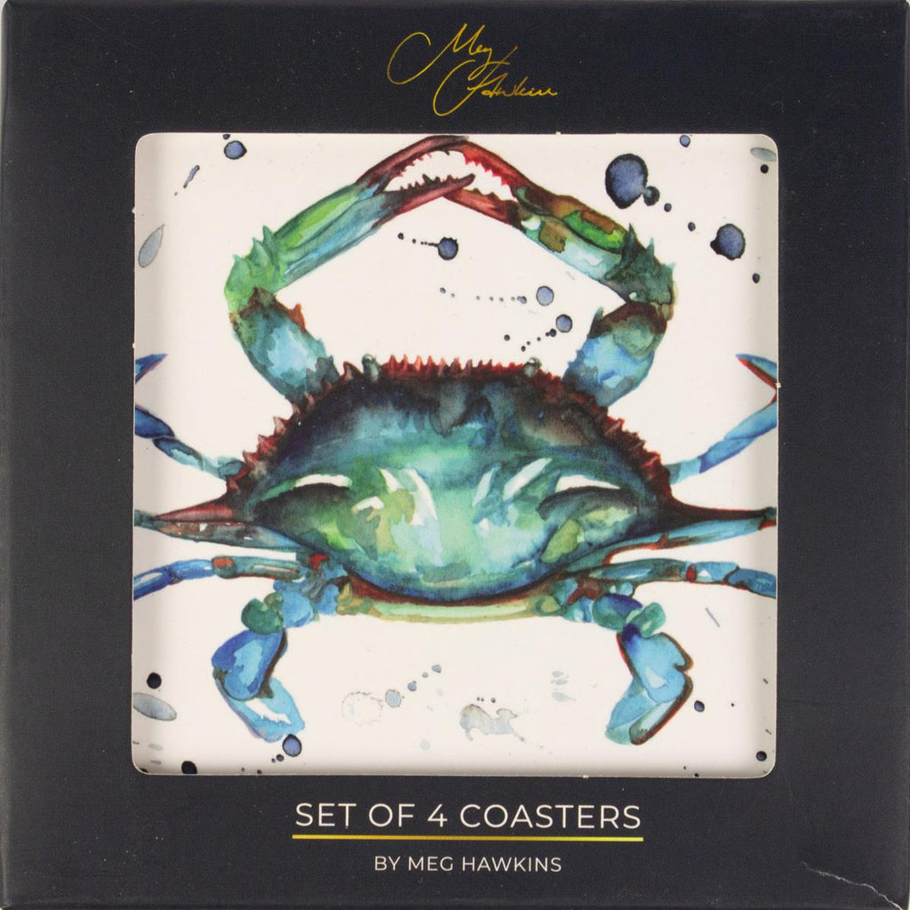 Meg Hawkins Coastal Creatures Coasters, set of 4
