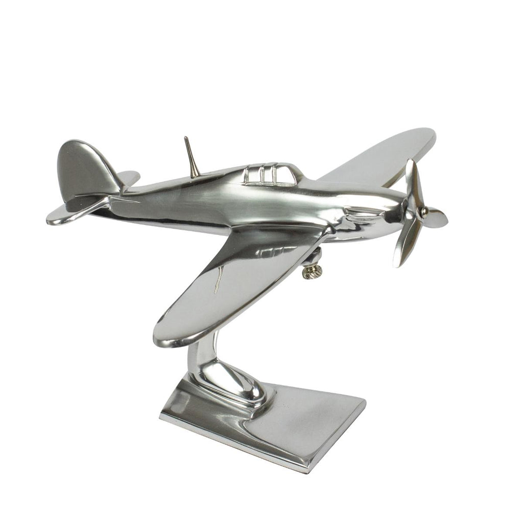 Aluminium Hawker Hurricane Sculpture, 10"