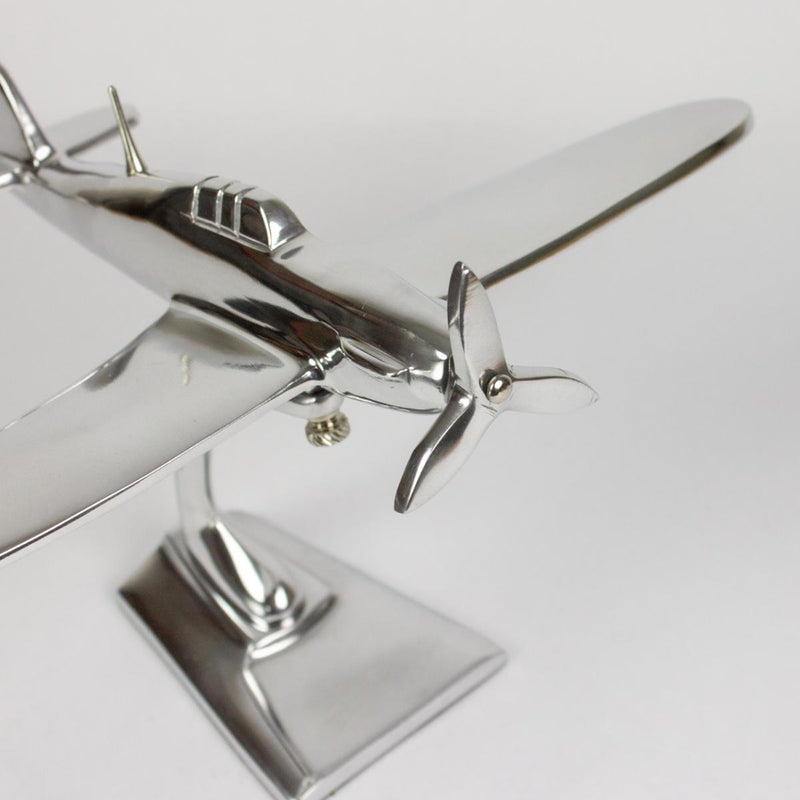 Aluminium Hawker Hurricane Sculpture, 10"