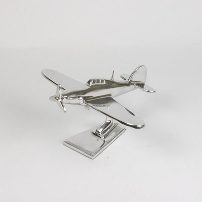 Aluminium Hawker Hurricane Sculpture, 6"