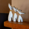 Whale Tails, Set of 3, 27cm