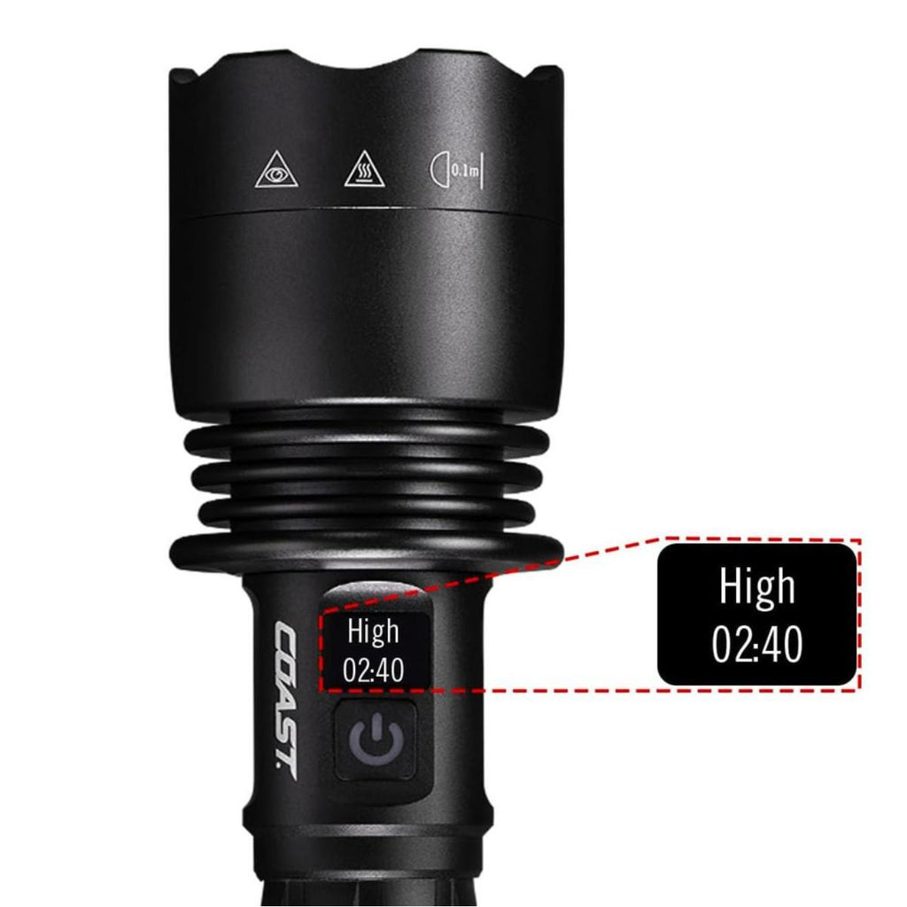 Coast XP80R Rechargeable Torch with Power iQ, 15000 lumens