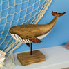 Rusty Whale on Stand, 20cm
