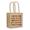 Code Flags Jute Shopping Bag