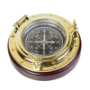Porthole Compass Paperweight, 10cm
