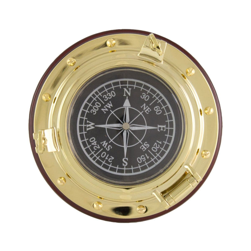 Porthole Compass Paperweight, 10cm