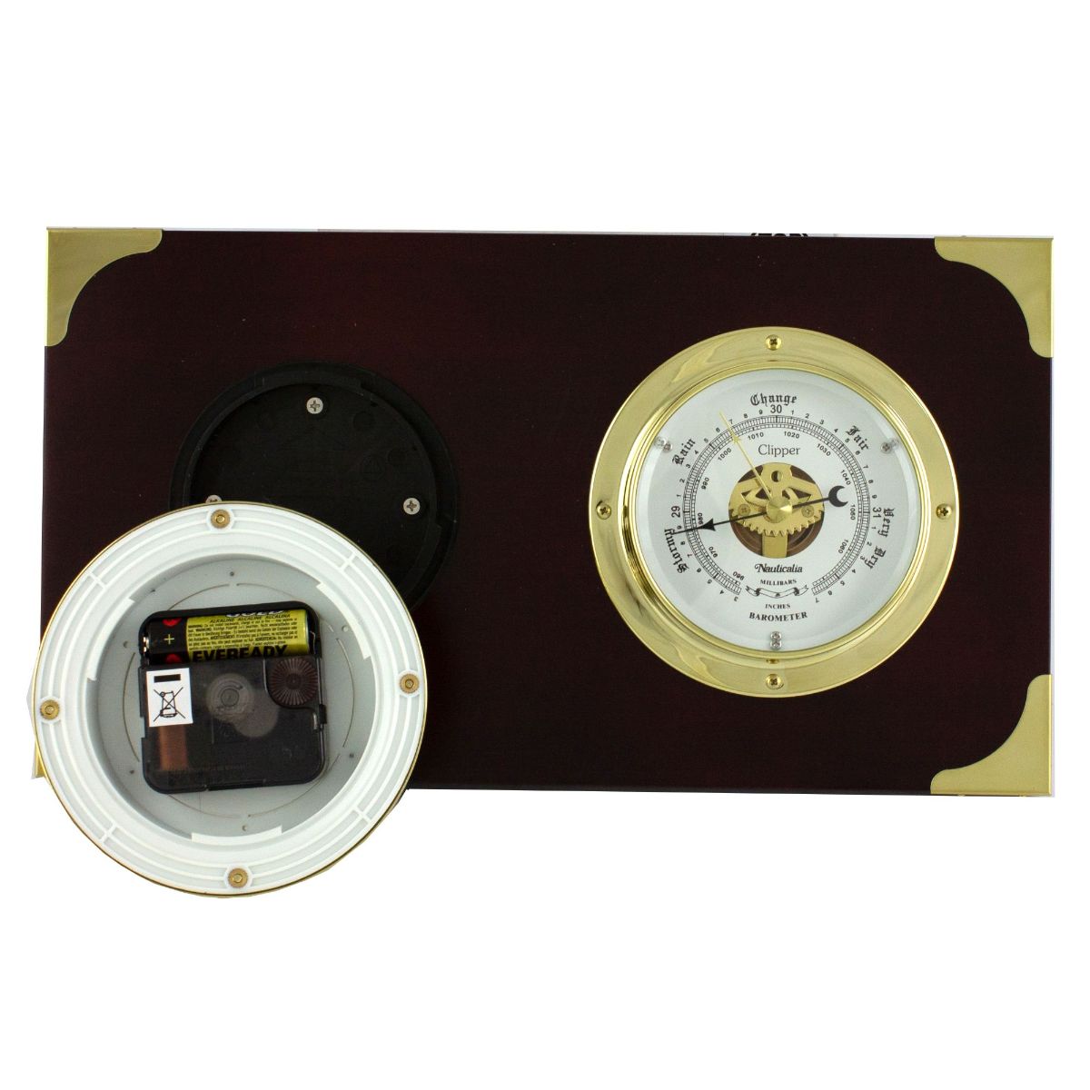 Barometer Clock Combo Insert Clipper Clock/Barometer Set – Nauticalia