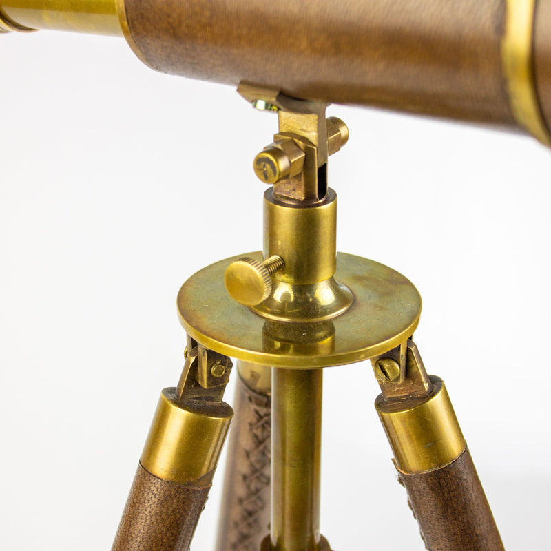 Leather Bound Desk Telescope, 27cm