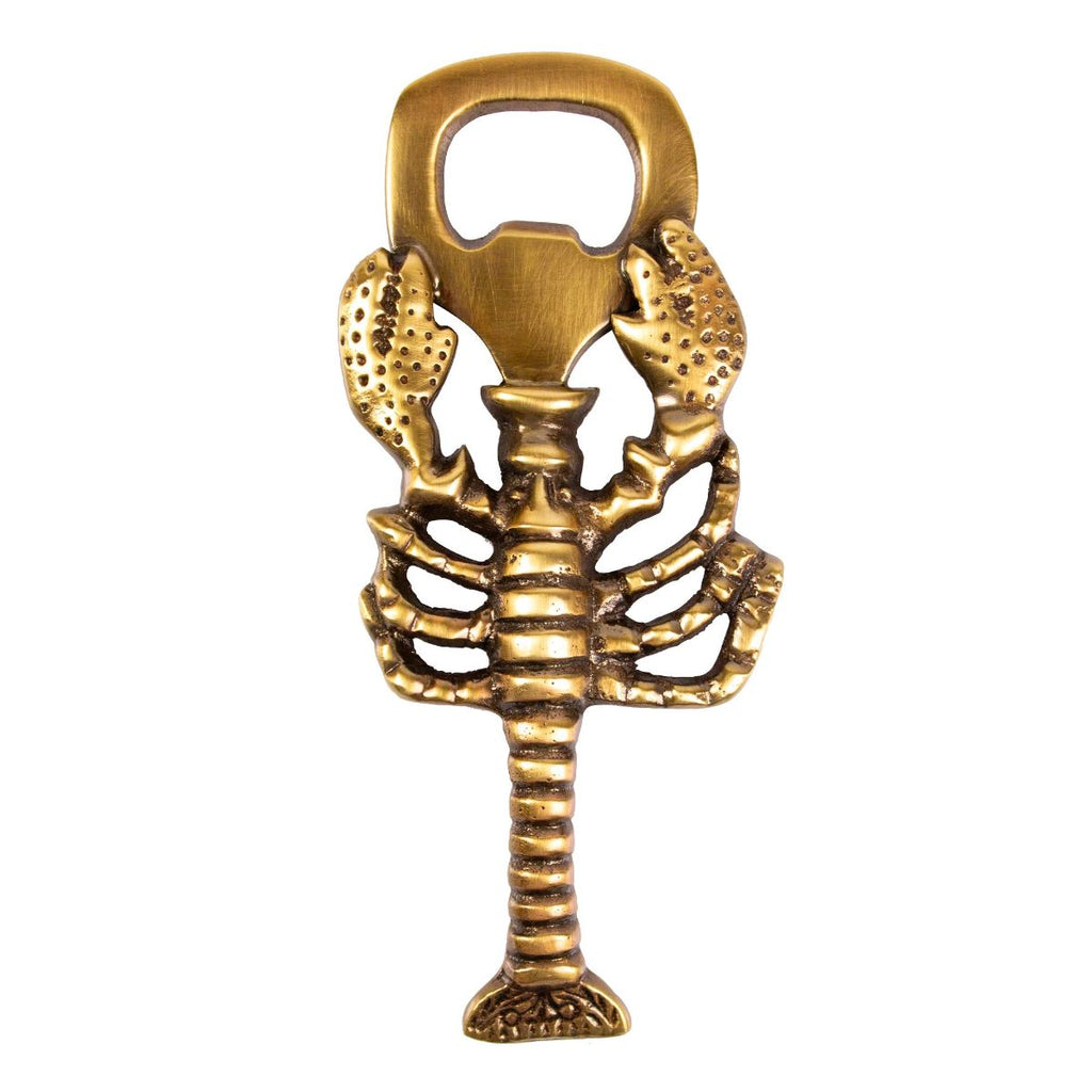 Lobster bottle opener, antique finish