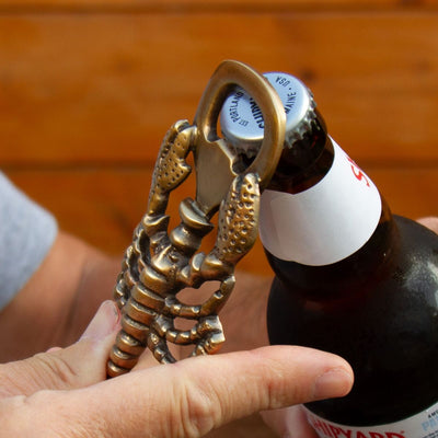 Lobster bottle opener, antique finish