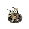 Portable Sundial with Compass, Antique Finish