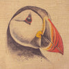 Puffin Portrait Jute Shopping Bag