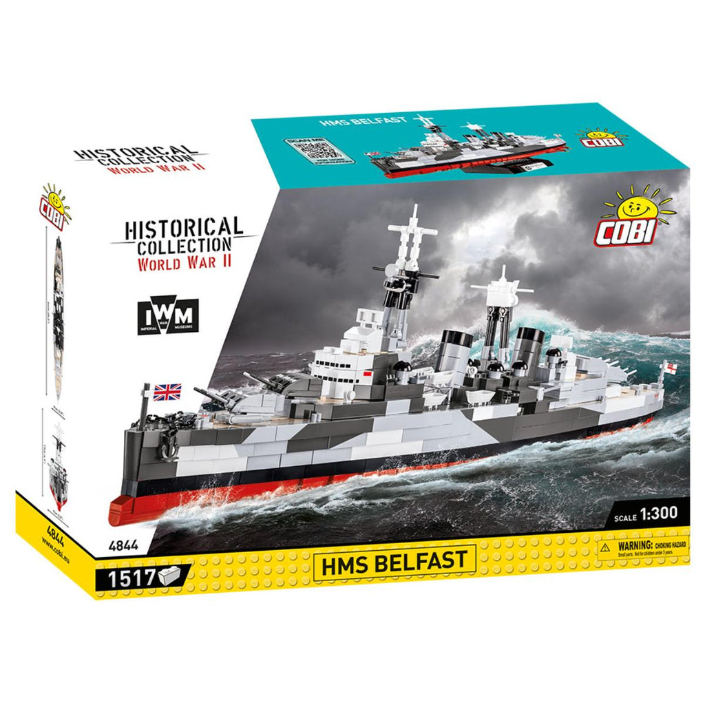 HMS Belfast Brick Model Kit, 1,517pcs