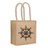 Ship's Wheel Jute Shopping Bag