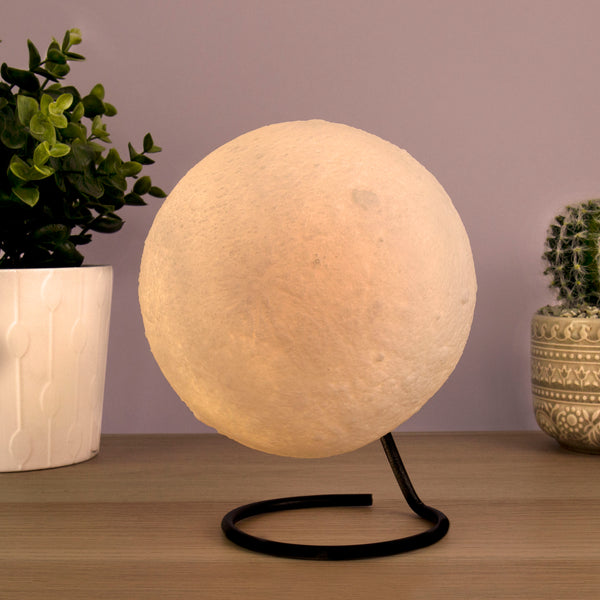 Touch-activated Rechargeable Moon Lamp