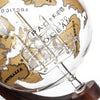 Gold Globe Ship Decanter