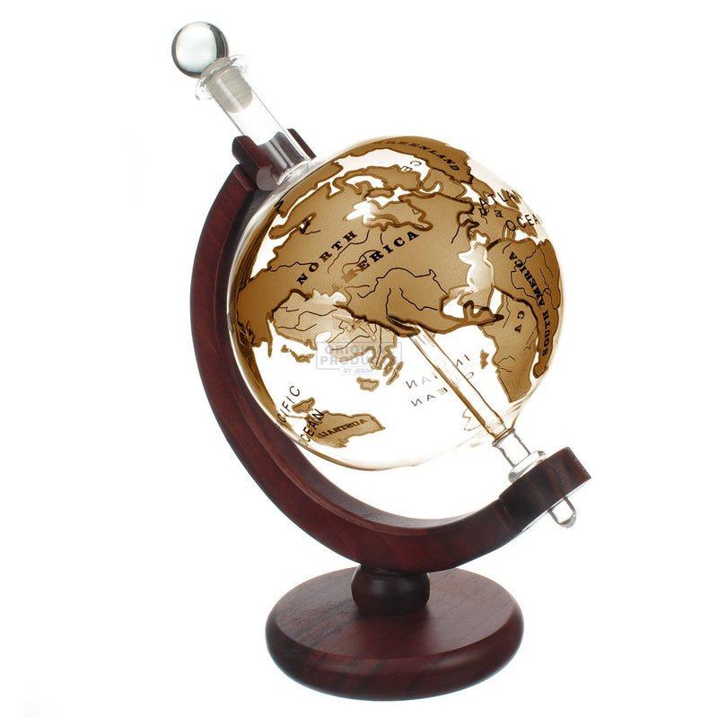 Gold Globe Ship Decanter