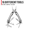 Coast Stainless Steel 'York' Multi-tool with 16 Tools