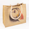 Puffin Portrait Jute Shopping Bag