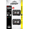 Coast FLX10R 1000 lumen Head Torch - Twin Pack