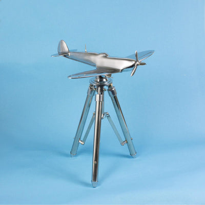 Aluminium Spitfire on Tripod