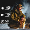 Coast WPH10R Waterproof 1000 lumen Head Torch
