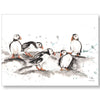 Meg Hawkins Puffin Group Tea Towel