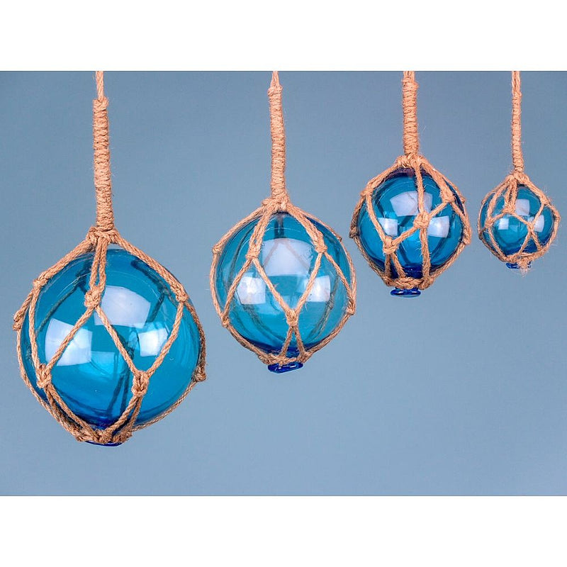 Glass Floats, Turquoise, Set 4  - from Nauticalia