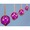 Glass Floats, Purple Set of 4 - from Nauticalia