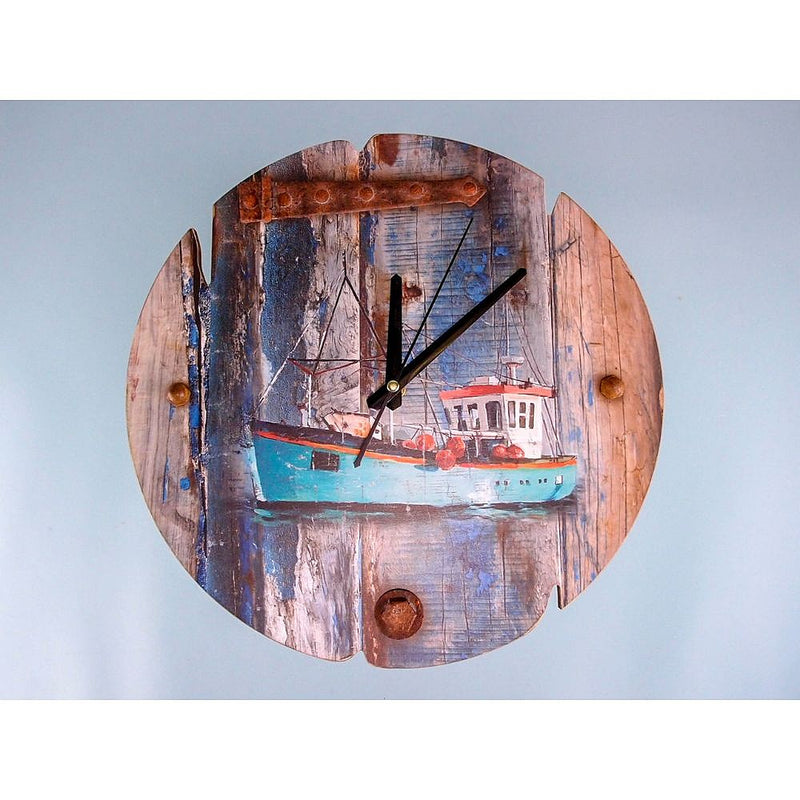 Fishing Boat Clock, 34cm - from Nauticalia