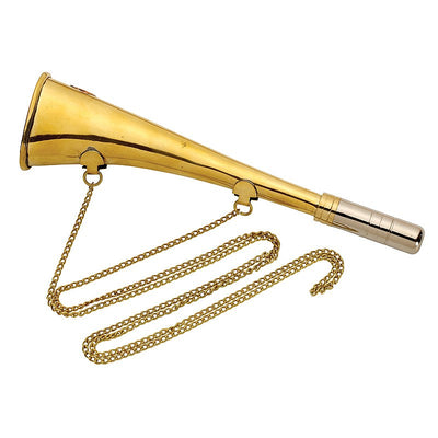 Brass Signal Horns with Chain