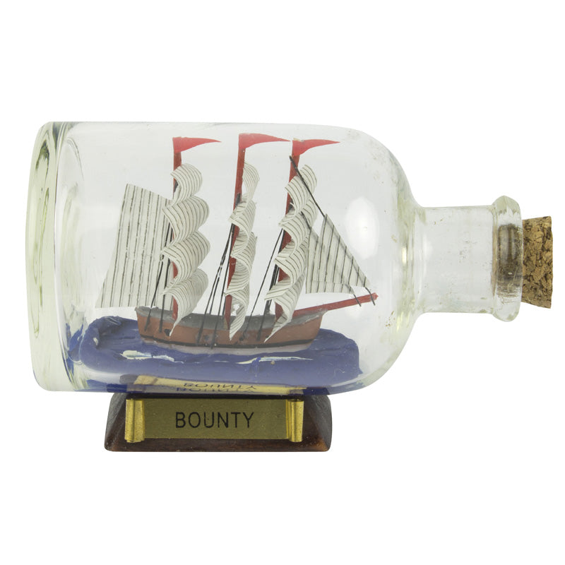 HMS Bounty 3.5in. Ship-in-Bottle - from Nauticalia