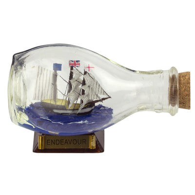 Endeavour 3.5in Ship-in-Bottle - from Nauticalia