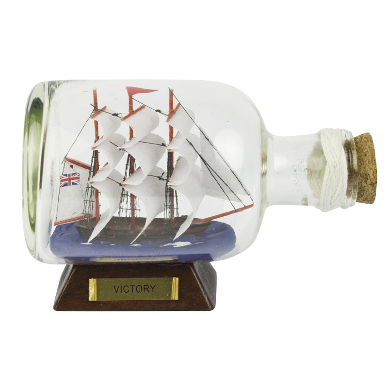 HMS Victory 5.5in. Ship-in-Bottle - from Nauticalia