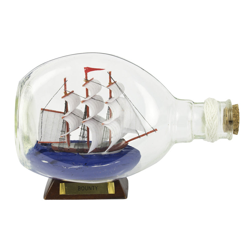 HMS Bounty 6.5in. Ship-in-Bottle - from Nauticalia