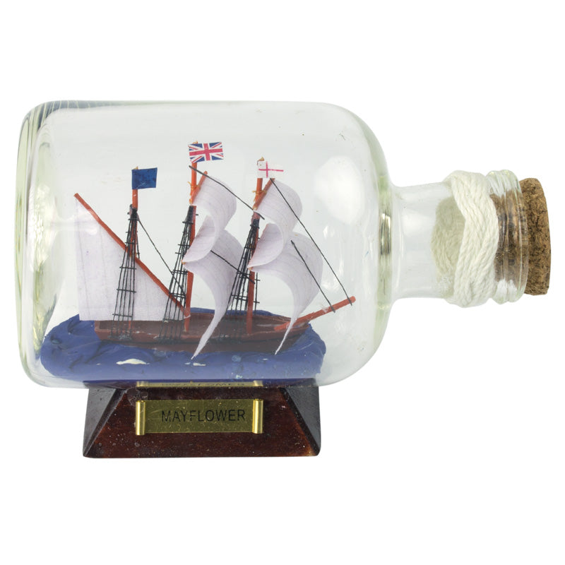 Mayflower 5.5in Ship-in-Bottle - from Nauticalia
